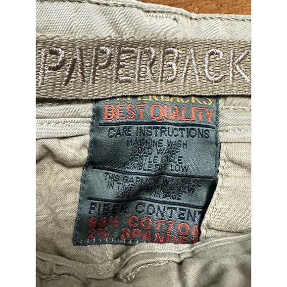 Original Paperbacks Men's Tan/Khaki Cargo Shorts 29" Waist 10" Inseam NWT - Picture 9 of 9